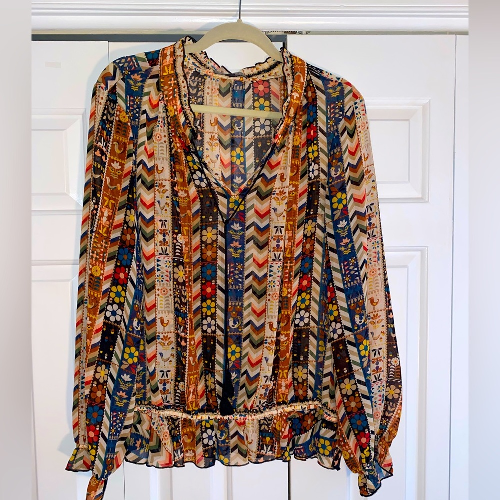 Boho blouse by Highline sz XL worn once